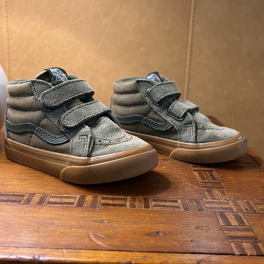 TODDLER SK8-MID REISSUE V SHOE SIZE 7 COLOR GREEN